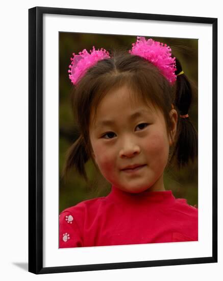 Child in the Forbidden City, National Palace Museum, Beijing, China-Pete Oxford-Framed Photographic Print