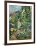 Child in the Hollyhocks, 1881-Berthe Morisot-Framed Giclee Print