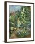 Child in the Hollyhocks, 1881-Berthe Morisot-Framed Giclee Print