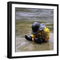 Child in the Rain-Nicole Katano-Framed Photo