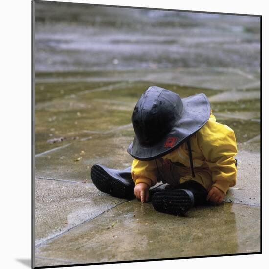 Child in the Rain-Nicole Katano-Mounted Photo