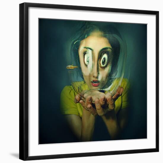 Child Insect-null-Framed Art Print