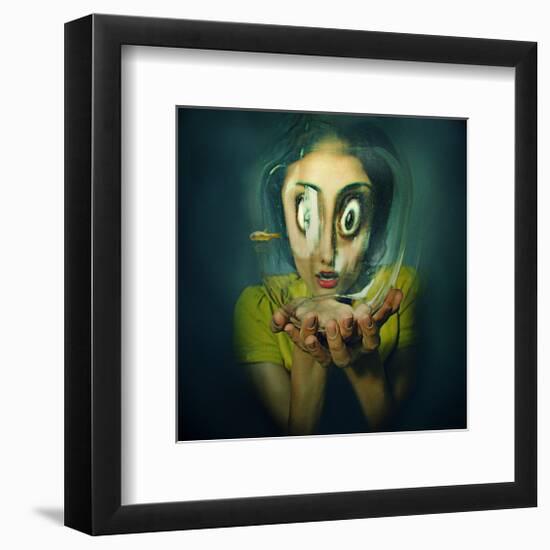 Child Insect-null-Framed Art Print