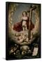 CHILD JESUS AND THE VANITY OF THE WORLD OR CHILD JESUS OF THE SKULLS - 1644 - SPANISH BAROQUE-ANTONIO DE PEREDA-Framed Poster