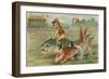 Child Jockeys Racing Fish, 1 April Card, 1913-null-Framed Giclee Print