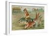 Child Jockeys Racing Fish, 1 April Card, 1913-null-Framed Giclee Print