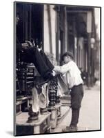 Child Labor, Bootblack at 2 West 4th Street, Wilmington, Delaware. May, 1910-null-Mounted Art Print