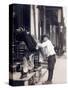 Child Labor, Bootblack at 2 West 4th Street, Wilmington, Delaware. May, 1910-null-Stretched Canvas
