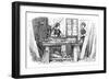 Child Labour in Carpenter's Shop-null-Framed Art Print