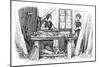 Child Labour in Carpenter's Shop-null-Mounted Art Print