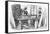 Child Labour in Carpenter's Shop-null-Framed Stretched Canvas