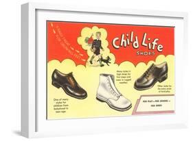 Child Life Shoes-null-Framed Art Print