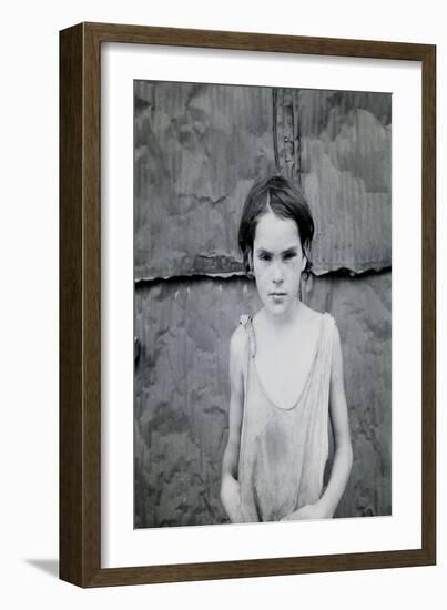Child Living in Oklahoma City Shacktown-Dorothea Lange-Framed Art Print