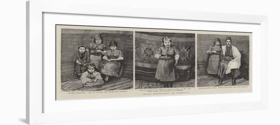 Child Marriages in Morocco-null-Framed Giclee Print