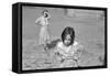 Child of a Rehab Client-Dorothea Lange-Framed Stretched Canvas