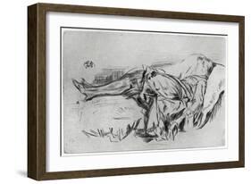 Child on a Couch, 19th Century-James Abbott McNeill Whistler-Framed Giclee Print