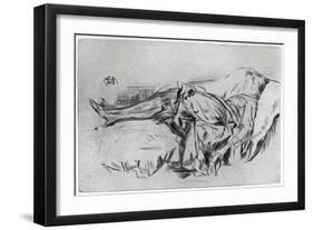 Child on a Couch, 19th Century-James Abbott McNeill Whistler-Framed Giclee Print