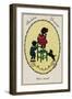 Child on Chair and Dog-F Kaskeline-Framed Art Print