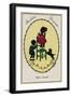 Child on Chair and Dog-F Kaskeline-Framed Art Print