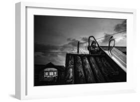 Child on Slide-Clive Nolan-Framed Photographic Print