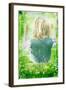 Child on Swing-Steven Allsopp-Framed Photographic Print