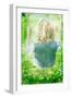 Child on Swing-Steven Allsopp-Framed Photographic Print