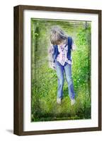 Child on Swing-Steven Allsopp-Framed Photographic Print