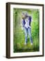 Child on Swing-Steven Allsopp-Framed Photographic Print