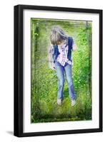 Child on Swing-Steven Allsopp-Framed Photographic Print