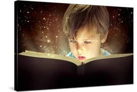 Child Opened a Magic Book-conrado-Stretched Canvas