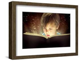 Child Opened a Magic Book-conrado-Framed Photographic Print