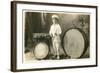 Child Percussionist-null-Framed Art Print