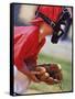 Child Playing Baseball-null-Framed Stretched Canvas