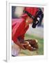 Child Playing Baseball-null-Framed Photographic Print