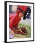 Child Playing Baseball-null-Framed Photographic Print