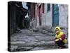 Child Playing on the Street, China-Ryan Ross-Stretched Canvas