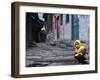 Child Playing on the Street, China-Ryan Ross-Framed Photographic Print