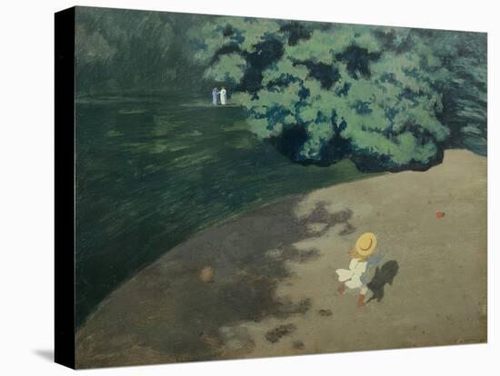 Child Playing with a Ball, 1899-Félix Vallotton-Stretched Canvas