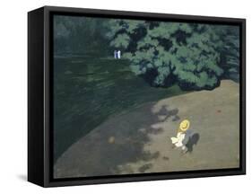 Child Playing with the Ball (Corner of the Park-Félix Vallotton-Framed Stretched Canvas