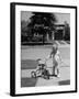 Child Playing with Tricycle-Alfred Eisenstaedt-Framed Photographic Print