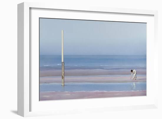 Child Playing-Mark Van Crombrugge-Framed Art Print