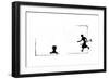 Child Plays with Straw, Mother Comes Running-Mary Baker-Framed Giclee Print