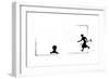 Child Plays with Straw, Mother Comes Running-Mary Baker-Framed Giclee Print