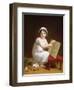 Child Pointing at a Drawing of Cupid-Jeanne-Elisabeth Chaudet-Framed Giclee Print