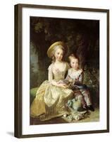 Child Portraits of Marie-Therese-Charlotte of France-Elisabeth Louise Vigee-LeBrun-Framed Giclee Print