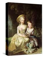 Child Portraits of Marie-Therese-Charlotte of France-Elisabeth Louise Vigee-LeBrun-Stretched Canvas