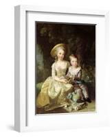 Child Portraits of Marie-Therese-Charlotte of France-Elisabeth Louise Vigee-LeBrun-Framed Giclee Print