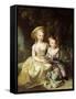 Child Portraits of Marie-Therese-Charlotte of France-Elisabeth Louise Vigee-LeBrun-Framed Stretched Canvas