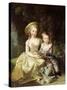 Child Portraits of Marie-Therese-Charlotte of France-Elisabeth Louise Vigee-LeBrun-Stretched Canvas
