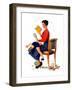 "Child Psychology" or "Spanking", November 25,1933-Norman Rockwell-Framed Premium Giclee Print